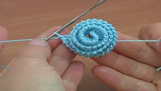 👍Amazing 3D Crochet IdeaFull Tutorial elenarugalCrochet Flower Necklace [upl. by Carola242]