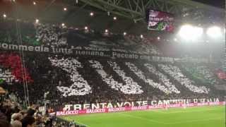 INNO CANTATO DAI TIFOSI ALLO JUVENTUS STADIUM quotJUVENTUS STORIA DI UN GRANDE AMOREquot [upl. by Terrag]