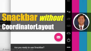 How to Use Snackbar without CoordinatorLayout in Android Studio [upl. by Leahplar]