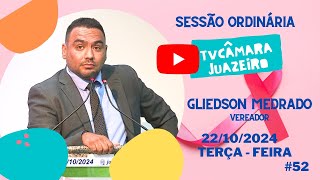 Discurso do Vereador Gleidsom Medrado 22102024 52 [upl. by Debora395]