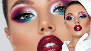 Cut Srease Silver Eyes makeup Color Full Eyes Makeup Tutorial Makeup Class By Nargis Ali [upl. by Atworth]