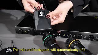 How to use D Debra Audio AU800 Pro UHF 8 Channel Wireless Microphone System [upl. by Codie905]