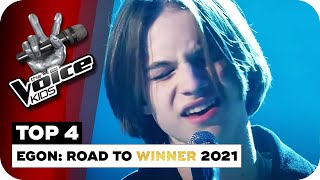 BEST OF EGON Road to Winner 2021🏆🏆  The Voice Kids [upl. by Melanie]