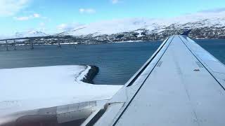 Stunning Flight into Tromsø from Oslo [upl. by Ydassac]