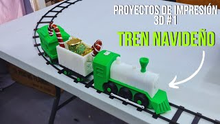 Imprimí en 3D un Tren a baterías que realmente funciona proyectos de impresión 3D [upl. by Hoj]