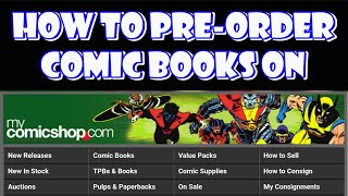 How to PreOrder Comic Books on MyComicShopcom [upl. by Ardnasal]