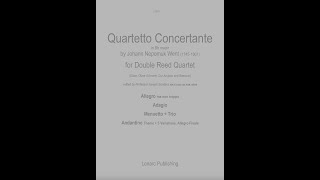 Lonarc Double Reed Quartet  Went Quartetto Concertante in Bb major Andantino Allegro Finale IDRS24 [upl. by Hedi]