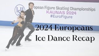 2024 Europeans Ice Dance Recap [upl. by Gina967]