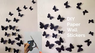 Easy Paper Butterfly wall decorationdiy butterfly wall decoration ideas [upl. by Conrad275]