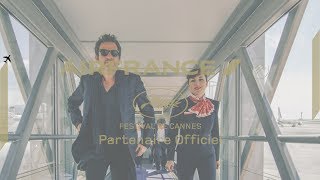 Air France  Matthieu Chedid StarontheJetway at the Cannes Film Festival [upl. by Idnis]