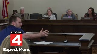 Man uses racial slur in Michigan Senate committee hearing [upl. by Atse]