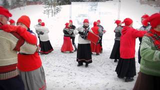 Biathlon Folk Dancing at Holmenkollen [upl. by Jean-Claude]