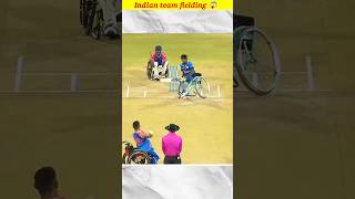 Indian teams tremendous fielding in the wheelchair match cricket indvssl [upl. by Annawik]