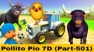 El Pollito Y El TraCTor La Vaca Lola Remix pollitopio7d Part501 [upl. by Hyland]