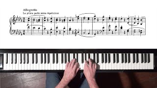 TUTORIAL  Beethoven “Moonlight Sonata” 2nd mov P Barton FEURICH piano [upl. by Berhley]