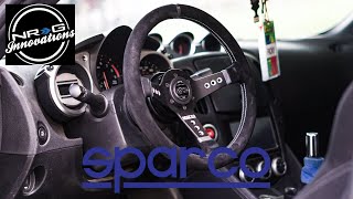 370z Sparco Quick Release Steering Wheel INSTALL [upl. by Cadell]