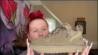 UGG LOWMEL SNEAKER UNBOXING amp REVIEW  HICKORY [upl. by Fidelio499]