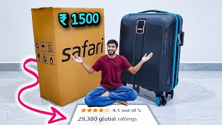 Best Trolley Bag for Travelling in India  Safari Cabin Luggage Unboxing and Review 🔥 [upl. by Evaleen]