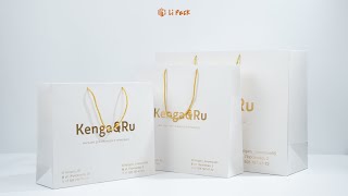 Custom White Cardboard Paper Bags for Babycare Products👶🤱 Packaging Manufacturer luxurypaperbag [upl. by Benedicto899]