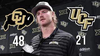 Colorado 48 UCF 21  LB Ethan Barr Press Conference ⚔️🏈 [upl. by Adyl]