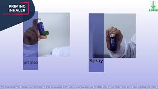 How to PRIME Lupins Albuterol Sulfate Inhalation Aerosol [upl. by Ralfston483]