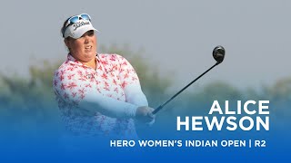 Alice Hewson moves to the top at halfway stage  Hero Womens Indian Open [upl. by Llerud]