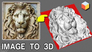 Create 3D Relief Sculpture from AI images for CNC ENGRAVING with one click [upl. by Nadnal]