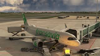 Vol complet TRANSAVIA avec météo réelle et trafic entre Bruxelles et Innsbruck EBBR LOWI A320 NEO 2K [upl. by Stead714]