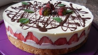 ErdbeerMascarponeTorte REZEPT I Sommertorte I leicht und frisch [upl. by Alain]