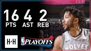 Derrick Rose Full Game 1 Highlights Timberwolves vs Rockets 2018 Playoffs  16 Pts 4 Ast 2 Reb [upl. by Bendicty]