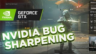 BUG FIX  NVIDIA SHARPENING  LISSAGE DIMAGES WARZONE COD NVIDIA [upl. by Eekaz]