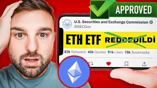 🔴 ETHEREUM ETF BU HAFTA SONUÇLANACAK  Eğer Kabul Edilirse ETH Çok YÜKSELEBİLİR [upl. by Sonitnatsnok]