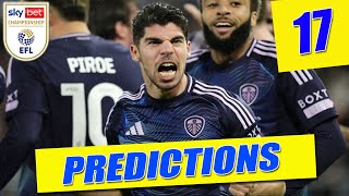 CHAMPIONSHIP PREDICTIONS WEEK 17 [upl. by Inalawi]