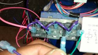 How To Wire Up A 5 wire Relay For Positive Door Locks Actuators Invert Converter [upl. by Kati]