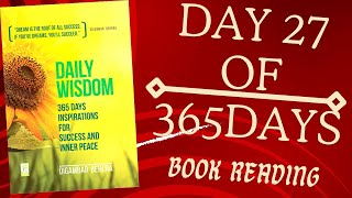 DAY 27 of 365 days reading practice habits by daily Wisdom for self improvement 👍 [upl. by Sirej]