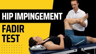 How to do the FADDIR hip impingement test for FAI [upl. by Garek]