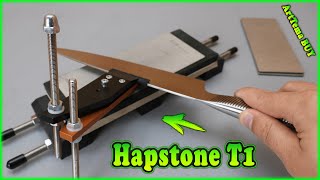 Hapstone T1 knife sharpening system  Review of the Hapstone T1 knife Sharpener Amazon [upl. by Ymmak]