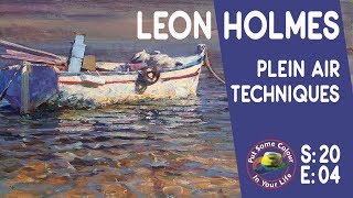 Plein air painting in oils with Leon Holmes  Colour In Your Life [upl. by Philander]