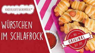 Würstchen im Schlafrock Rezept  Fingerfood  Kinderleichte Becherküche [upl. by Niamrej]