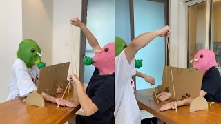 Blindfolds Funny Challenge Part 3  Dont Try to Laugh  Funny Video  Watch till [upl. by Ariel]