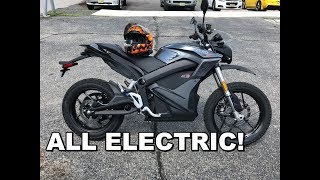 2017 Zero DSR Review  Test Ride Completely ELECTRIC Motorcycle [upl. by Sidra]