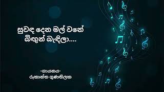 Suwanda Dena Mal Wane  සුවඳ දෙන මල් වනේ  Rookantha Gunathilake  With Sinhala Lyrics [upl. by Nudnarb657]