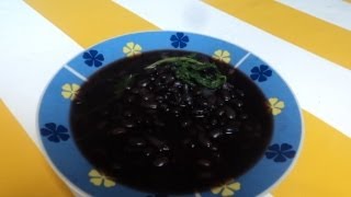 RECETA DE FRIJOLESFRIJOLES NEGROS EN LA OLLAlasdeliciasdelupita [upl. by Napra]