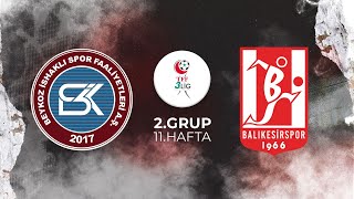 TFF 3LİG 2GRUP  BEYKOZ İSHAKLI SPOR  BALIKESİRSPOR [upl. by Hoban]