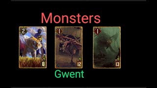 monsters Tatterwing vs skellige crow ProRank Gwent Card Game2410241623 [upl. by Yanehs]