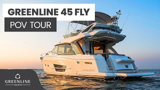 POV Yacht Tour of the Electric Greenline 45 Fly  Dusseldorf Boat Show 2024  4K amp 60FPS [upl. by Luben]