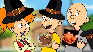 THANKSGIVING Behavior Card DayClassic Caillou Gets In TURKEY Dead Meat [upl. by Scherman]