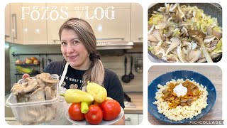 VLOG  👩‍🍳 Háziasszony üzemmódban 🧅🍅🌶️ gombáslecsó napivlog [upl. by Anitsirc121]