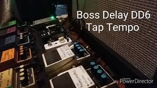 pedal Boss Delay DD6  Tap Tempo [upl. by Htomit]