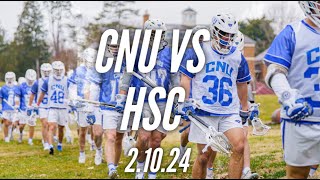 CNU Lacrosse vs HampdenSydney Highlights 2024 [upl. by Azarcon]